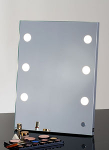 miroir à poser / lumineux / contemporain / rectangulaire