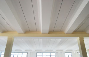 dalle de plancher en béton / en béton précontraint / pour plafond / coupe-feu