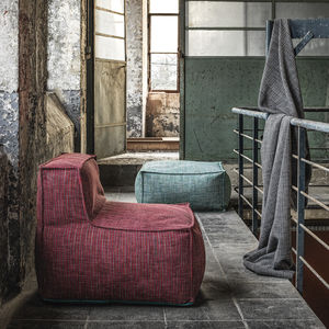 tissu d'ameublement / pour rideaux / uni / en coton