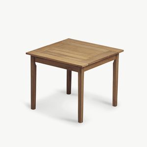 table contemporaine / en teck / carrée / de jardin