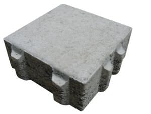 pavé en béton / carrossable / perméable / d'extérieur