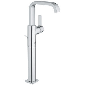 mitigeur pour vasque / en métal chromé / 1 trou