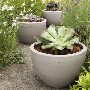 pot de jardin en terracotta / rond