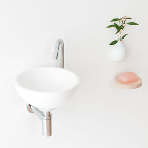 lave-mains suspendu / rond / en Solid Surface
