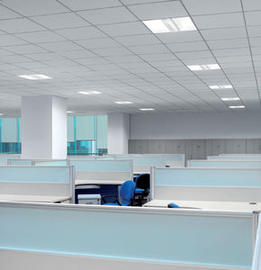 luminaire encastrable au plafond / à LED / carré / en tôle d'acier