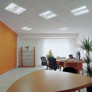 luminaire encastrable au plafond / à LED / carré / en tôle d'acier