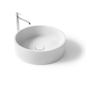 vasque à poser / ronde / en Solid Surface / en résine