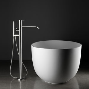 mitigeur de douche / pour baignoire / au sol / en inox