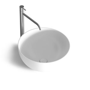 vasque à poser / ronde / en Solid Surface / en résine