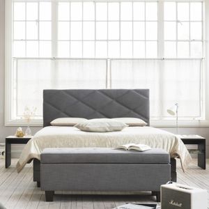 bout de lit contemporain / en tissu