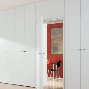 mur de rangement pour bureau / en métal laqué