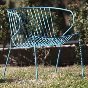 fauteuil contemporain / en acier galvanisé / en polyester / luge