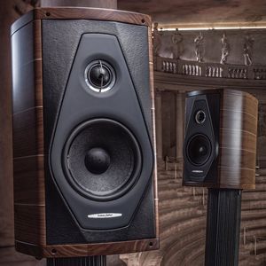 enceinte sur pied / en bois
