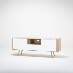 meuble de télévision contemporain / en MDF / en chêne