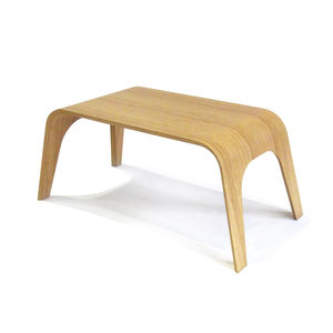 table contemporaine / en bambou / rectangulaire