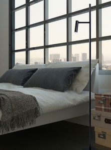 lampe sur pied / contemporaine / en nickel / à LED