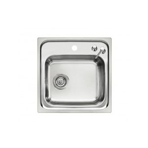 évier 1 bac / en inox / carré
