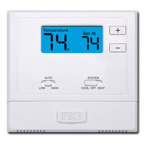 thermostat d'ambiance / mural / pour chauffage / avec affichage numérique