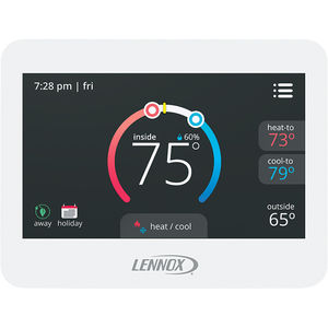 thermostat programmable / électronique / mural / pour système de ventilation