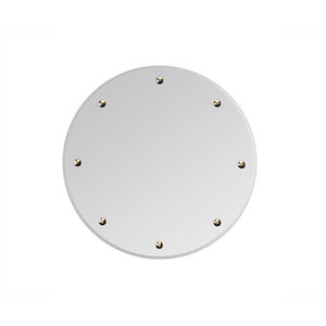 miroir mural / contemporain / rond / en laiton