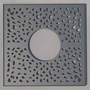 grille d'arbre en acier / carrée