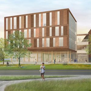 bâtiment préfabriqué / pour établissement public / en bois / en béton