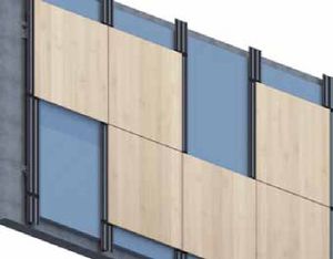 système de fixation en aluminium / pour façade