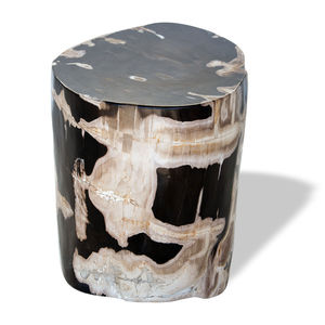 tabouret contemporain / en bois fossilisé / professionnel / d'extérieur