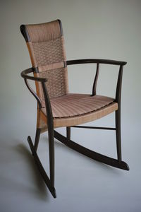 chaise classique / avec accoudoirs / à bascule / en bois