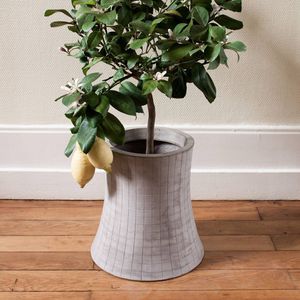 pot de jardin en béton / rond