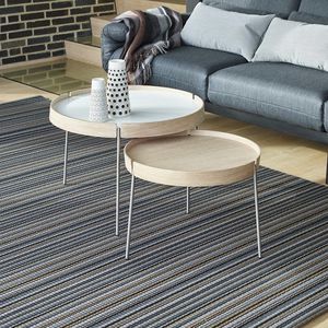 table gigogne contemporaine / en bois / en stratifié / ronde