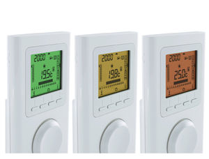 thermostat programmable / mural / pour chauffage / sans fil