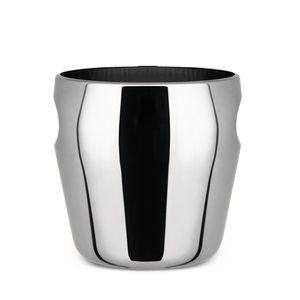seau à glace en acier inoxydable poli / pour bar