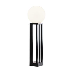 lampe de table / contemporaine / en acier à revêtement par poudre / en verre opalescent