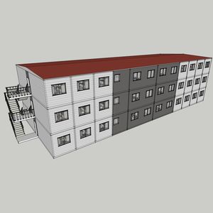 bâtiment préfabriqué / pour logement collectif / contemporain
