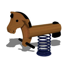 jeu à ressort en bois / en inox / animal / 2 places