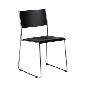 chaise de conférence tapissée / avec accoudoirs / luge / en tissu