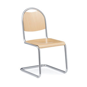 chaise visiteur contemporaine / empilable / tapissée / avec accoudoirs
