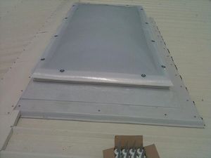 trappe de désenfumage aluminium / dispositif d'évacuation des fumées et de la chaleur
