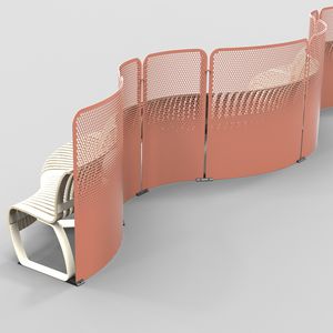 séparateur d'espace en métal / professionnel / modulable