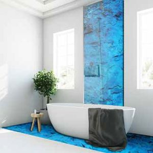 panneau en verre trempé / à motif / pour agencement intérieur / imprimé