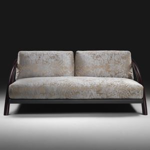 canapé contemporain / en tissu / 2 places / avec accoudoirs