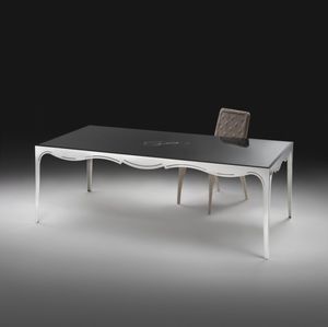 table classique / en bois / rectangulaire