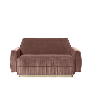canapé contemporain / en velours / en laiton / contract