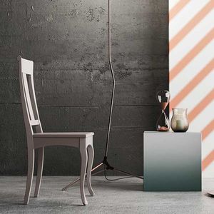 chaise de style / en hêtre / en chêne / grise
