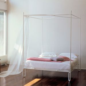 lit à baldaquin / double / contemporain / avec tête de lit