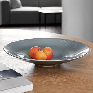 assiette à dîner / ronde / en céramique / uni