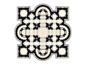 tapis contemporain / à motif / en laine / rectangulaire