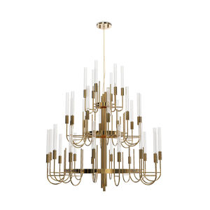 lustre contemporain / en cristal / en laiton