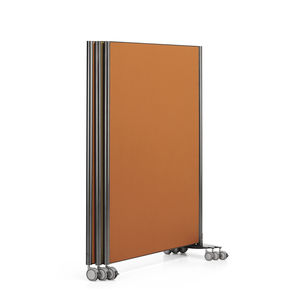 séparateur de bureau au sol / stratifié / à roulettes